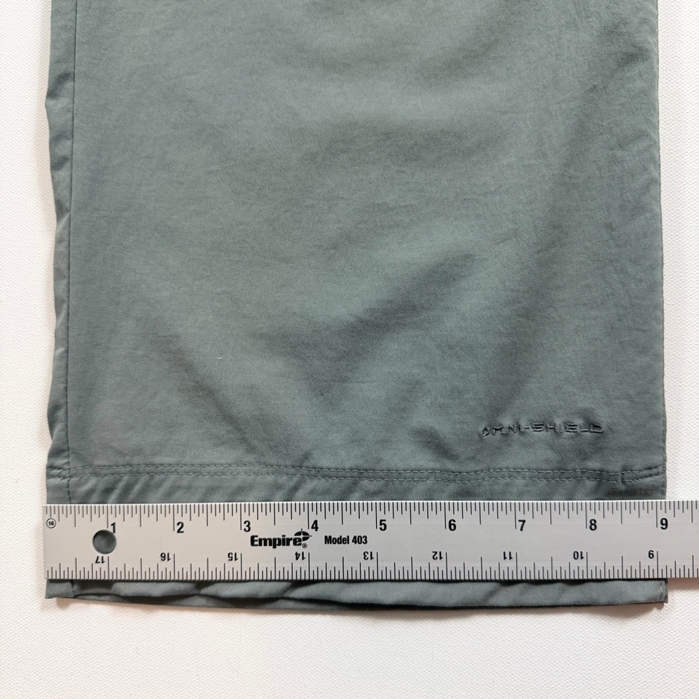 Columbia Omni-Shield Women’s Hiking Pants Size 14 Gray Green Outdoor Trail - Picture 8 of 12